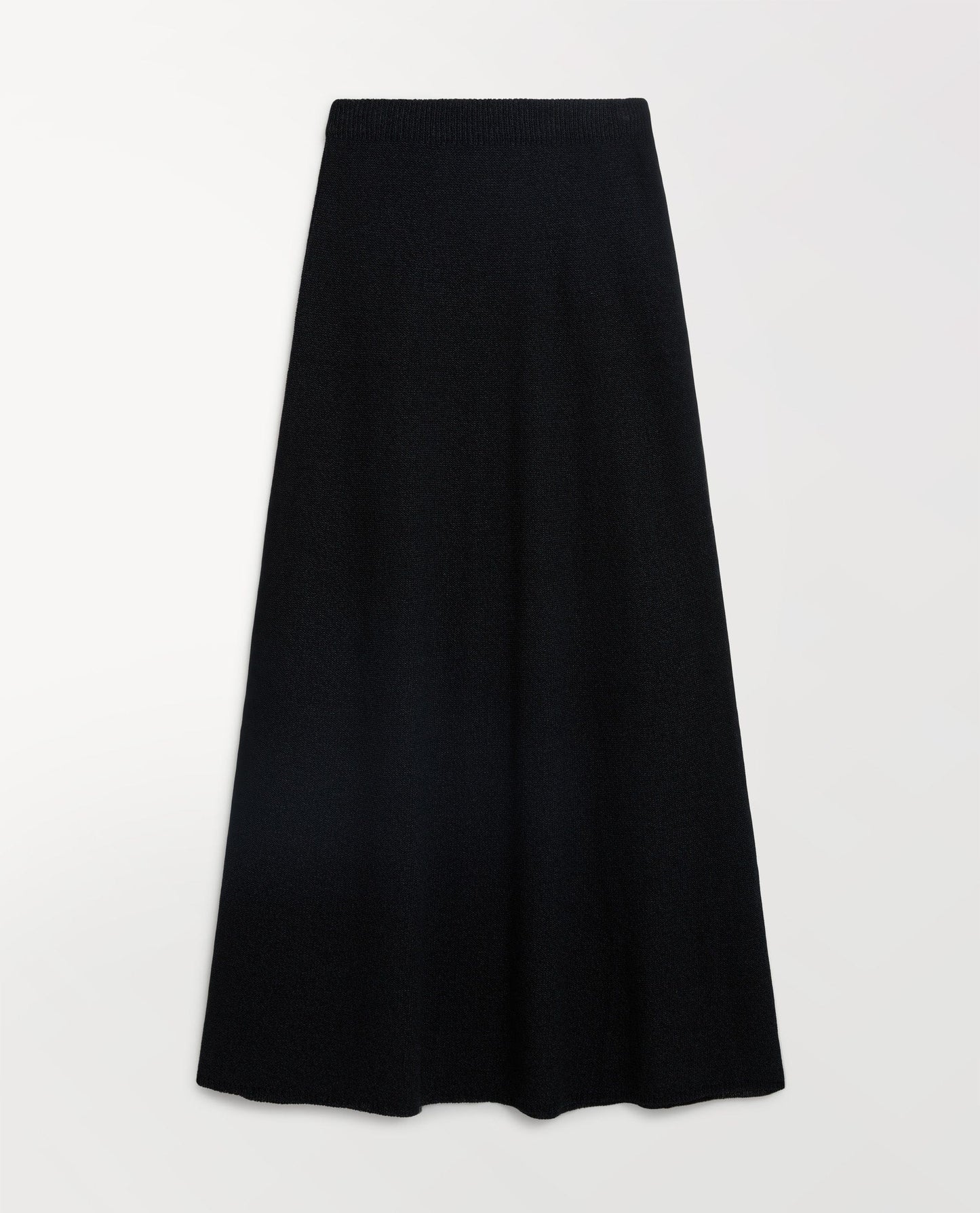 Women's Cotton Bouclé Knit Skirt - Black