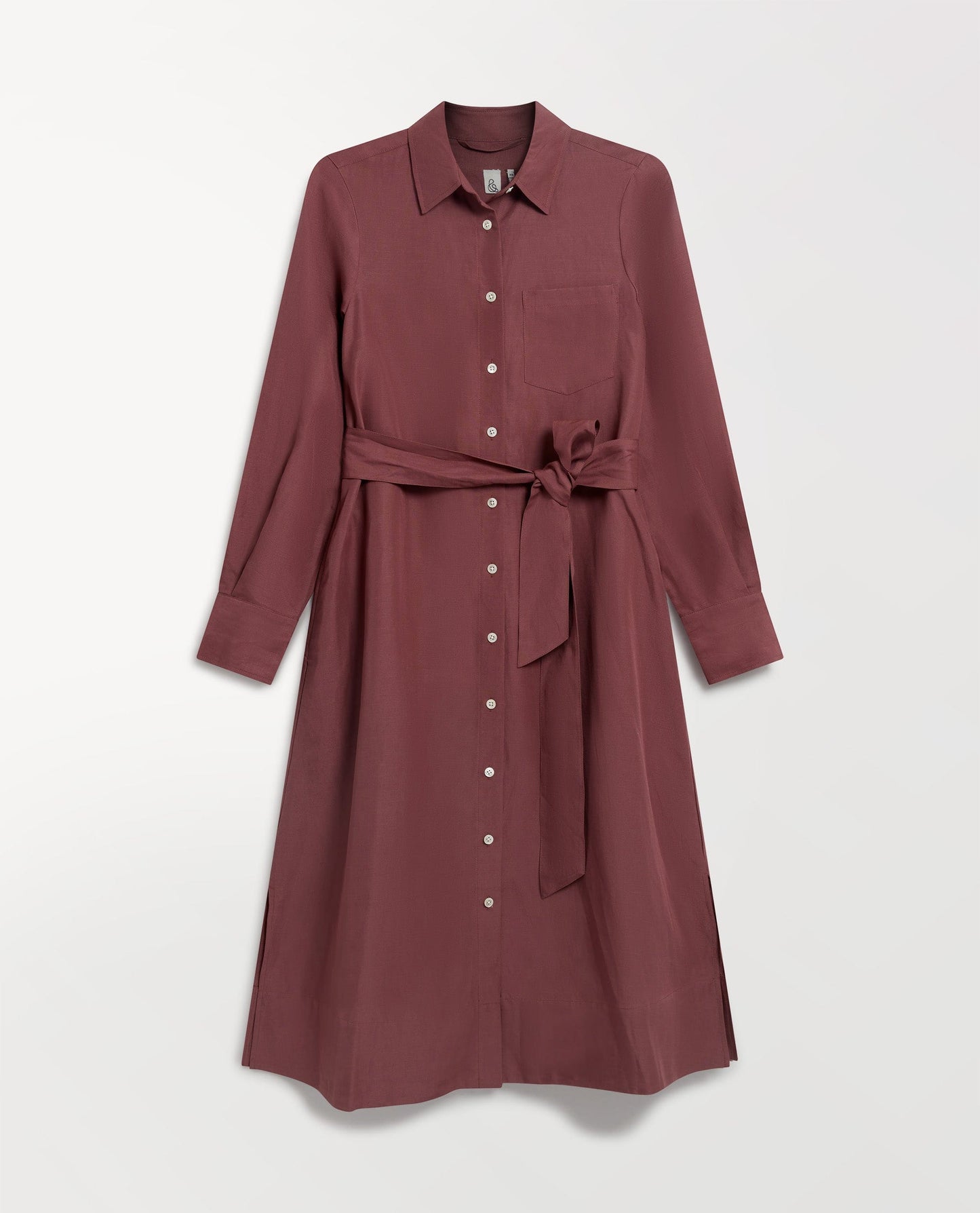 Women's Future-Linen Shirt Dress - Smoky Lilac