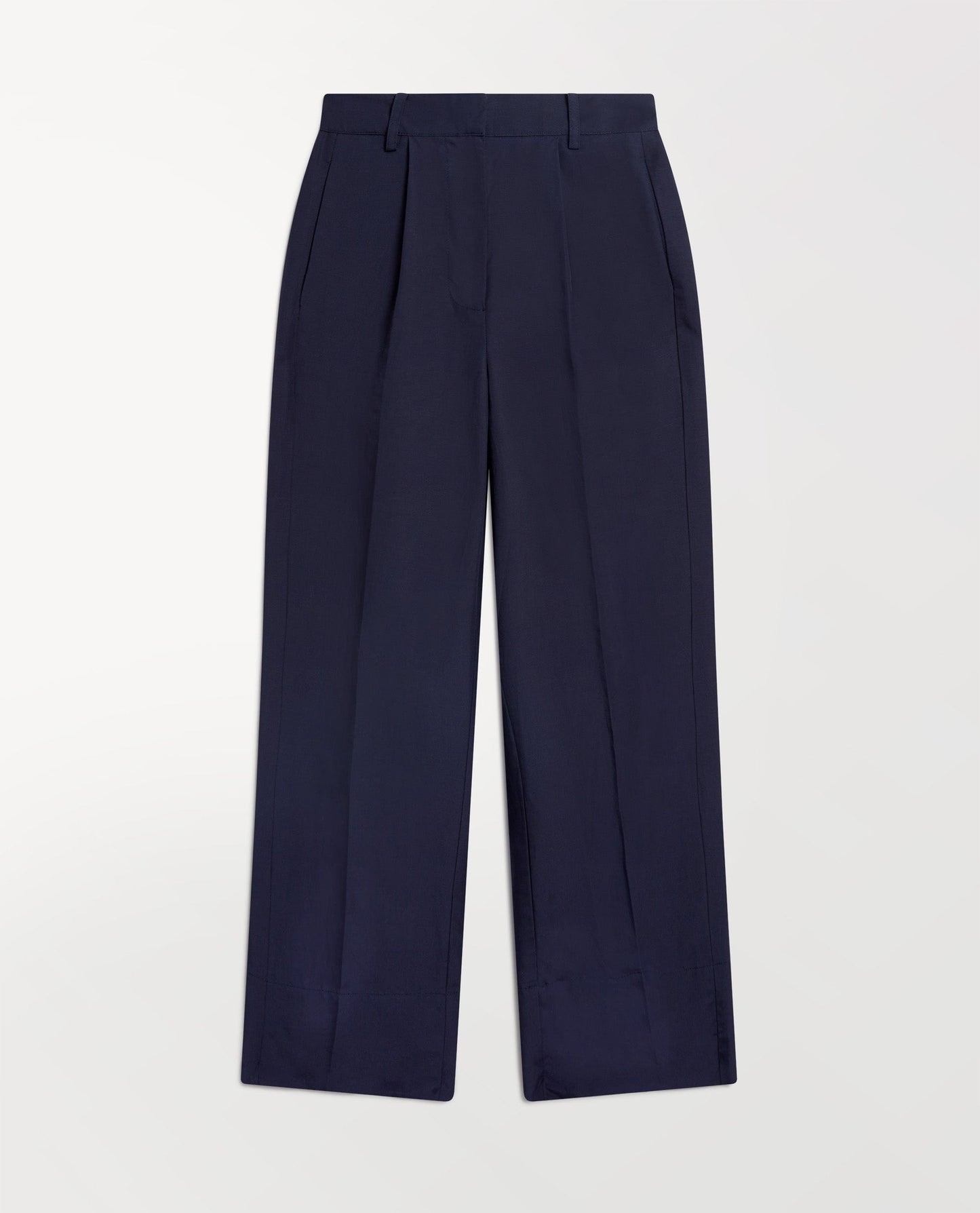 Women's Future-Linen Wide-Leg Trouser - Navy