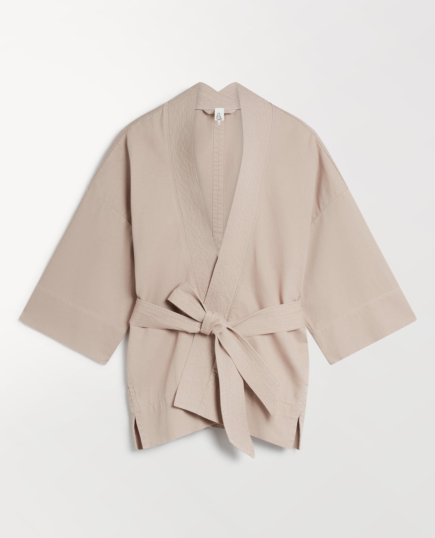 Women's Organic Denim Belted Jacket - Ash