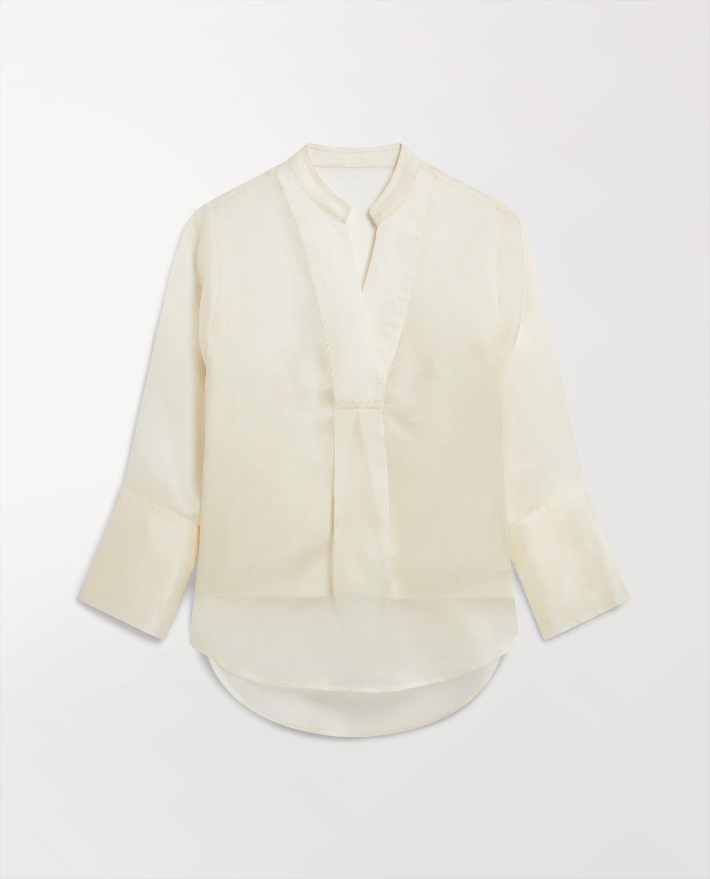 Women's Silk Organza Tunic Blouse - Shell