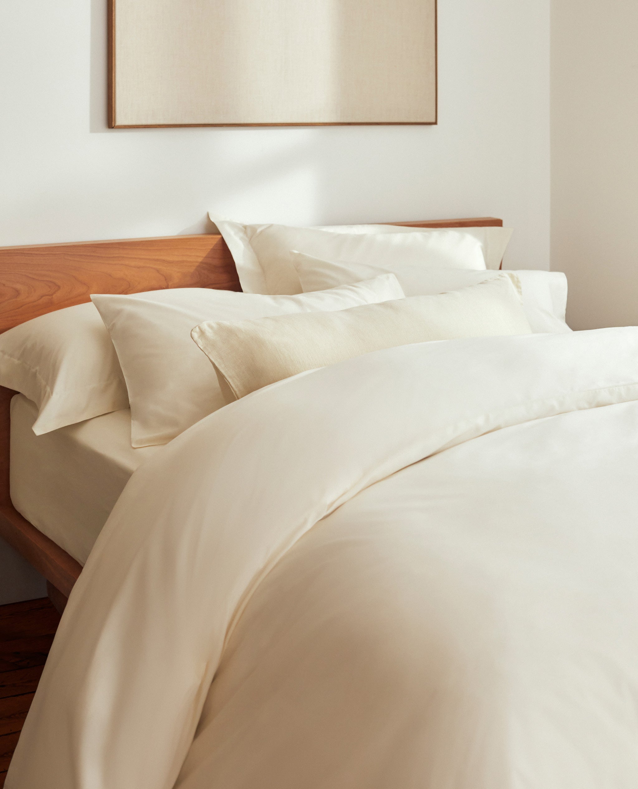 Buttermilk cotton bed sheets