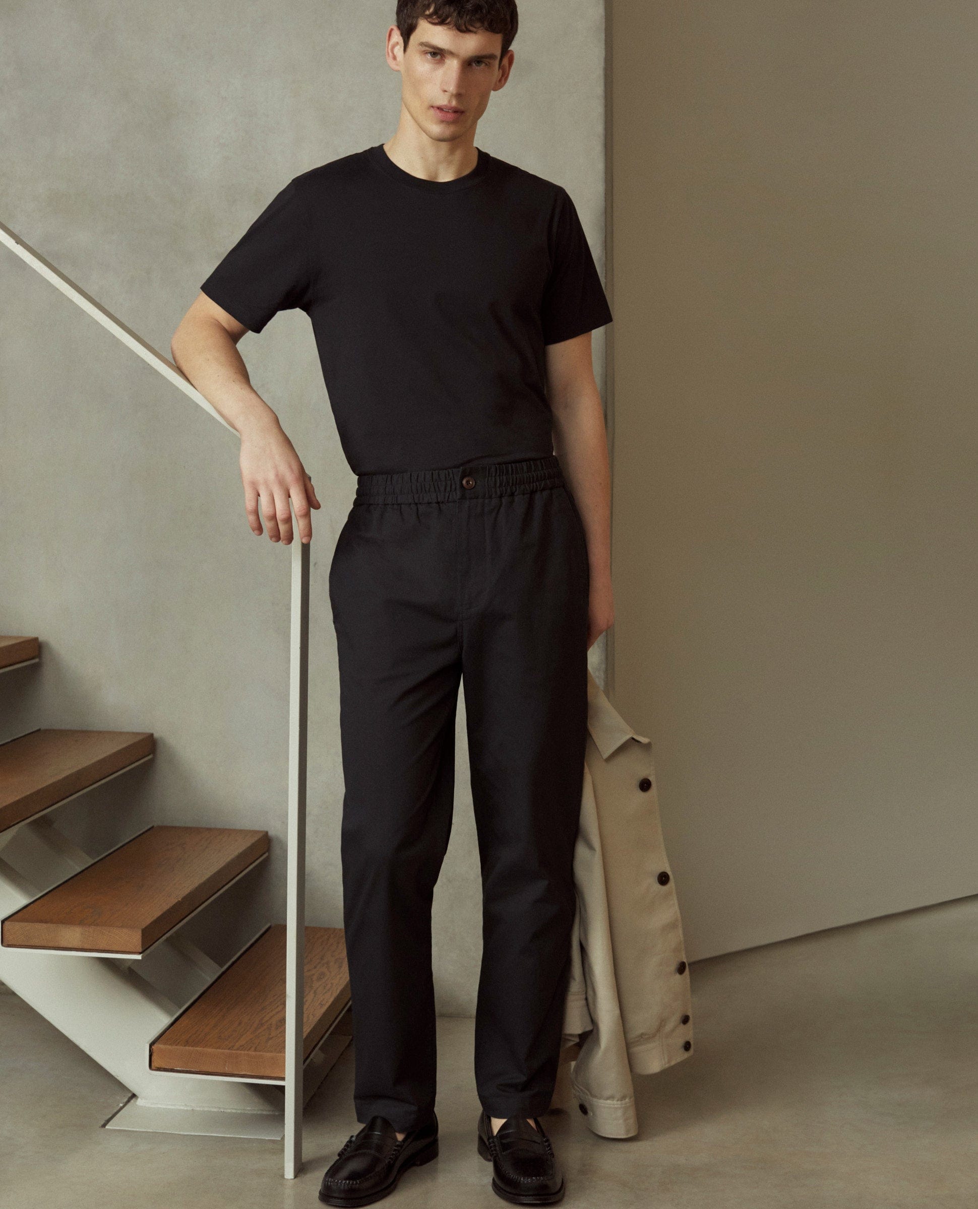 Men's All Rounder Cotton Trousers - Black