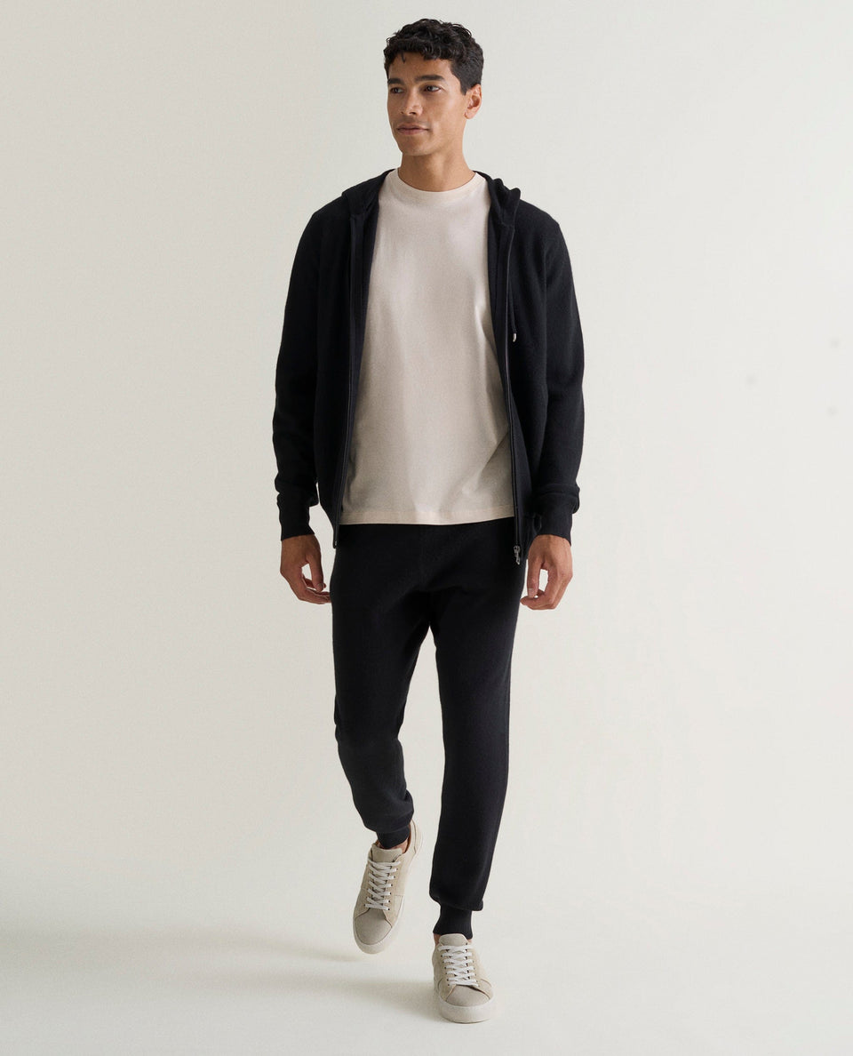 Men's Finest Cashmere Joggers - Black