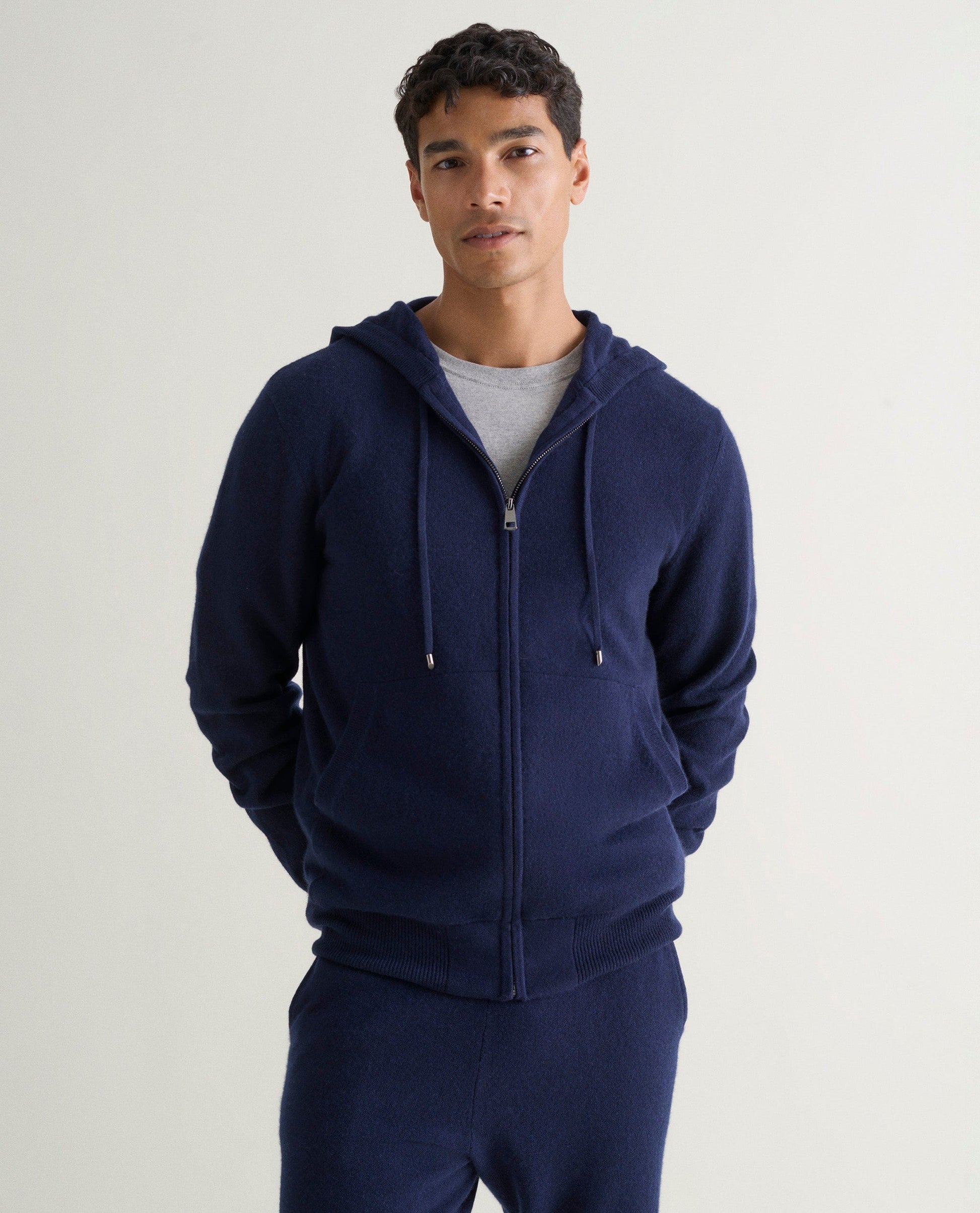 Men's Finest Cashmere Full-Zip Hoodie Men's Cashmere Hoodie