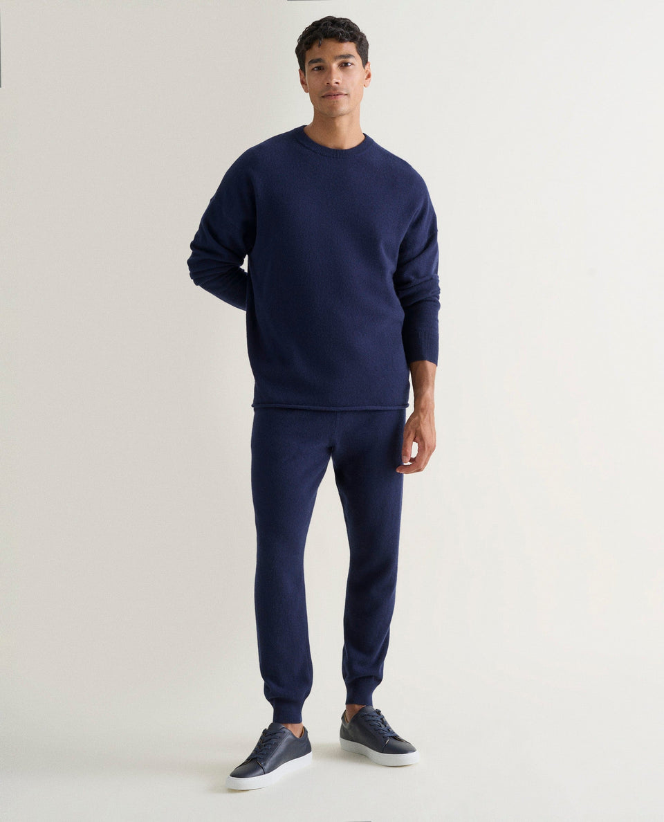 Men's Finest Cashmere Sweatshirt - Navy