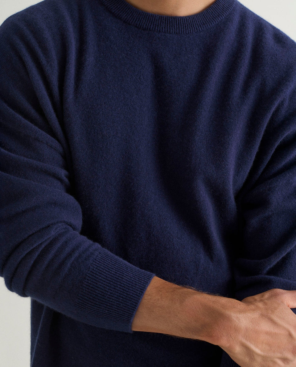 Men's Finest Cashmere Sweatshirt - Navy