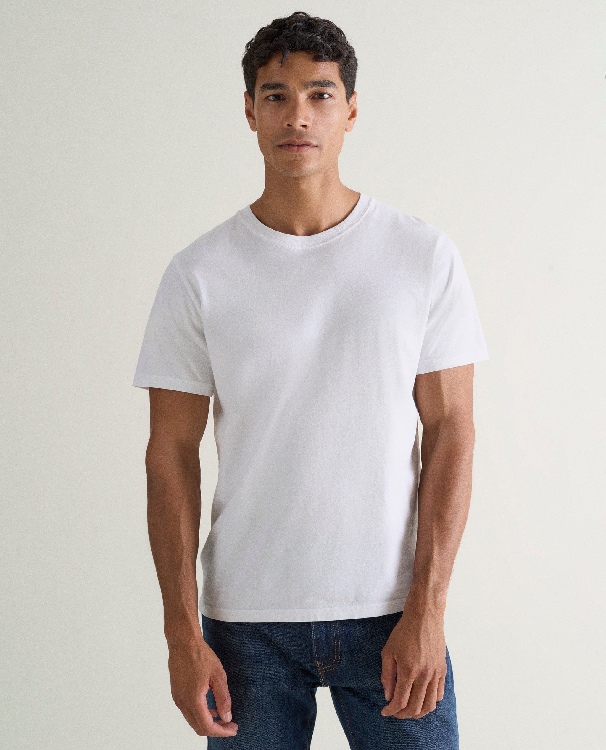 Men s Classic Cotton T shirt Rise Fall