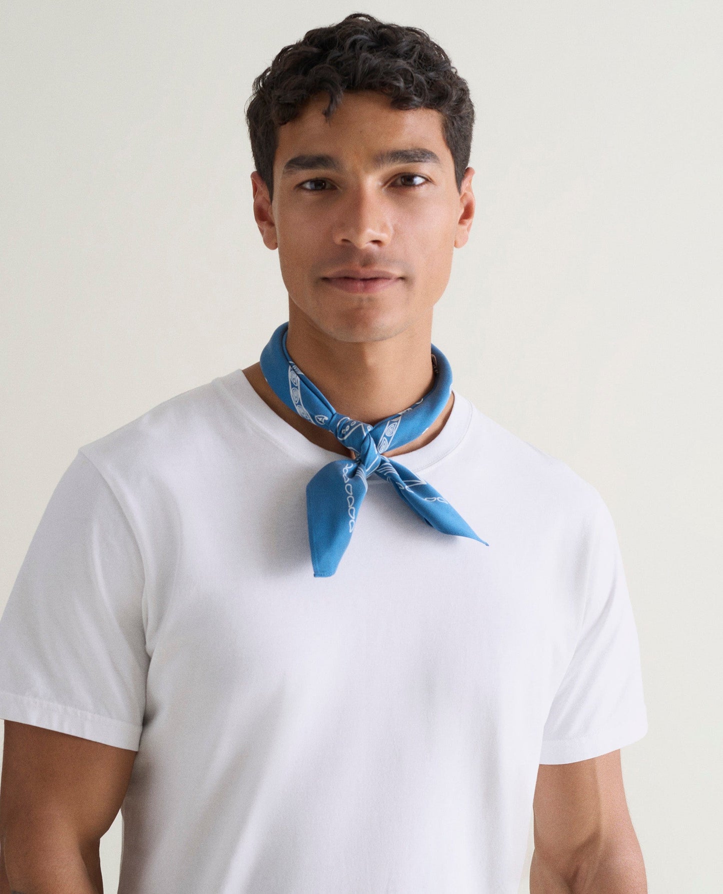 Silk Bandana - Ocean Blue