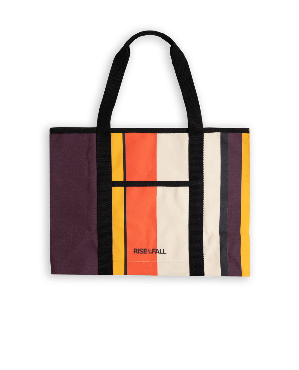 Canvas Striped Beach Bag