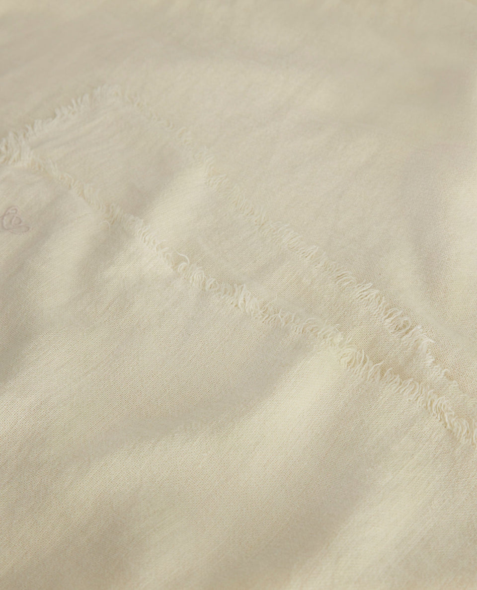 European Flax Linen Throw - Alabaster