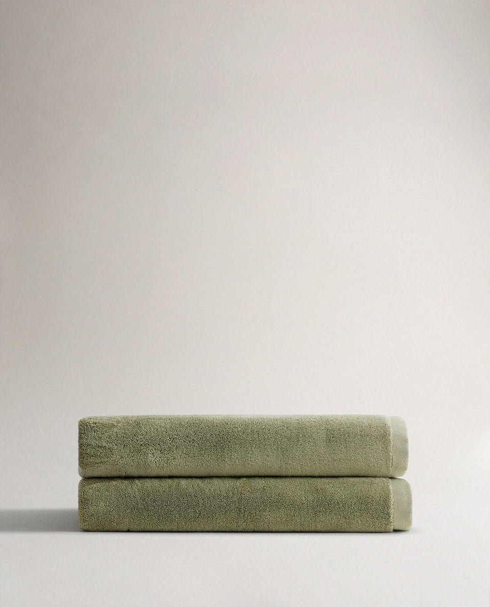 Turkish Bath Sheets (Pack of 2) - Sage