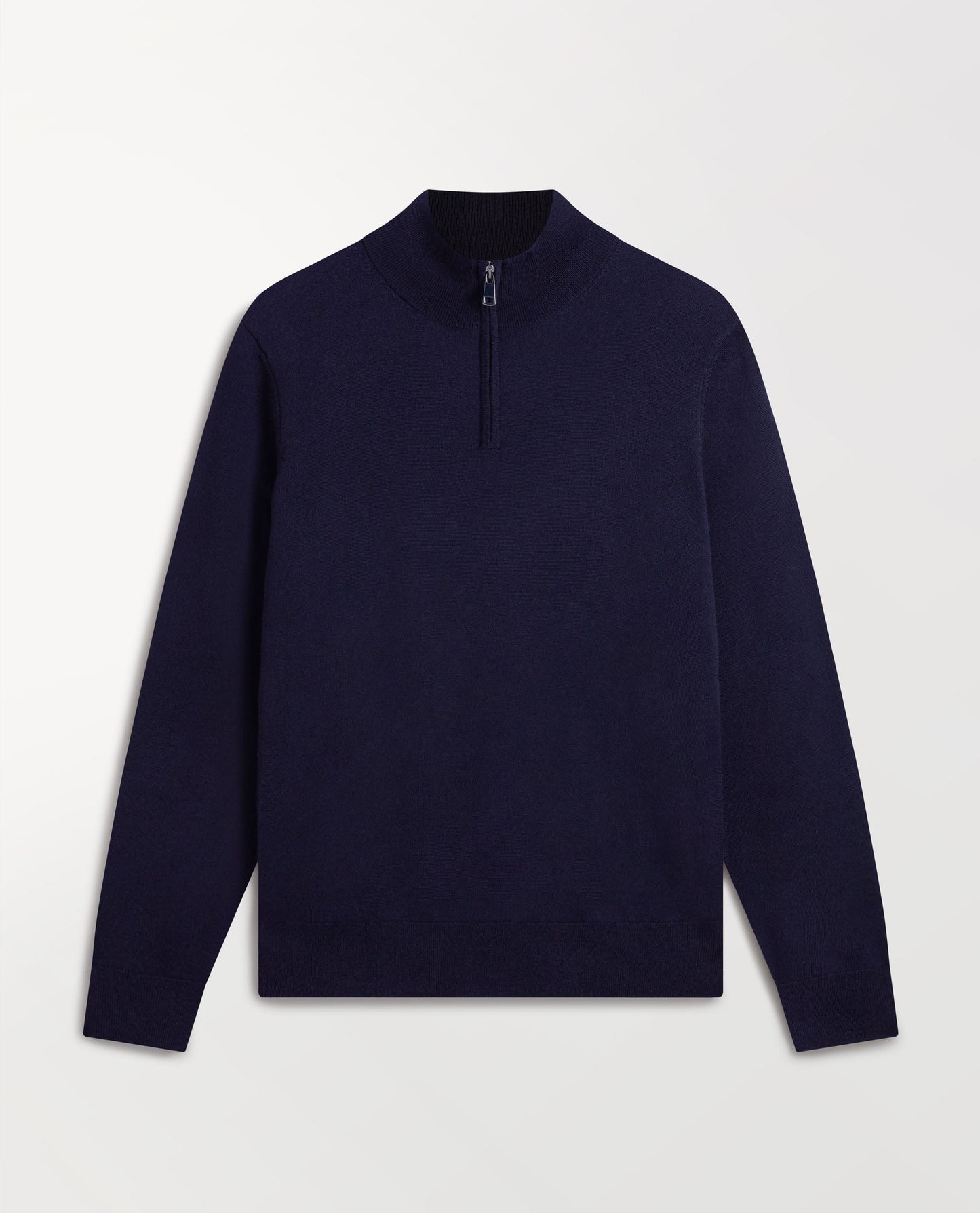 Men's Merino 1/4 Zip Jumper - Indigo