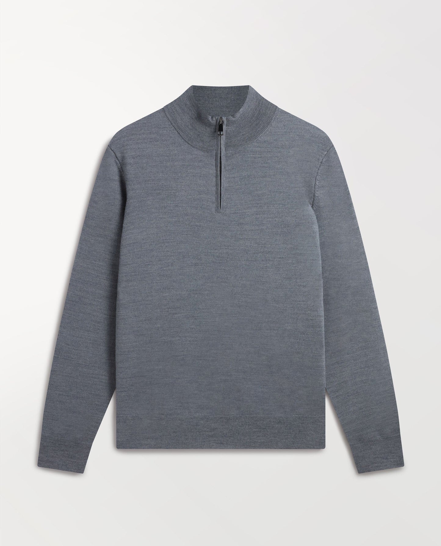 Men's Merino 1/4 Zip Jumper - Grey