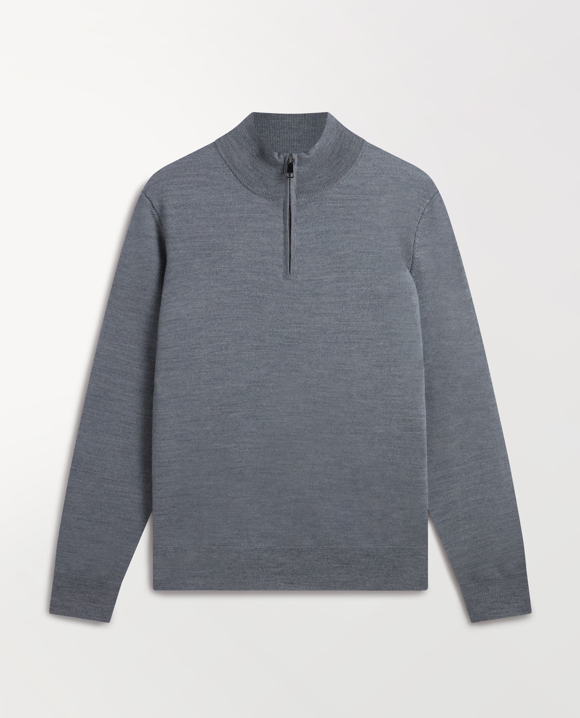 Men's Merino 1/4 Zip Jumper - Grey