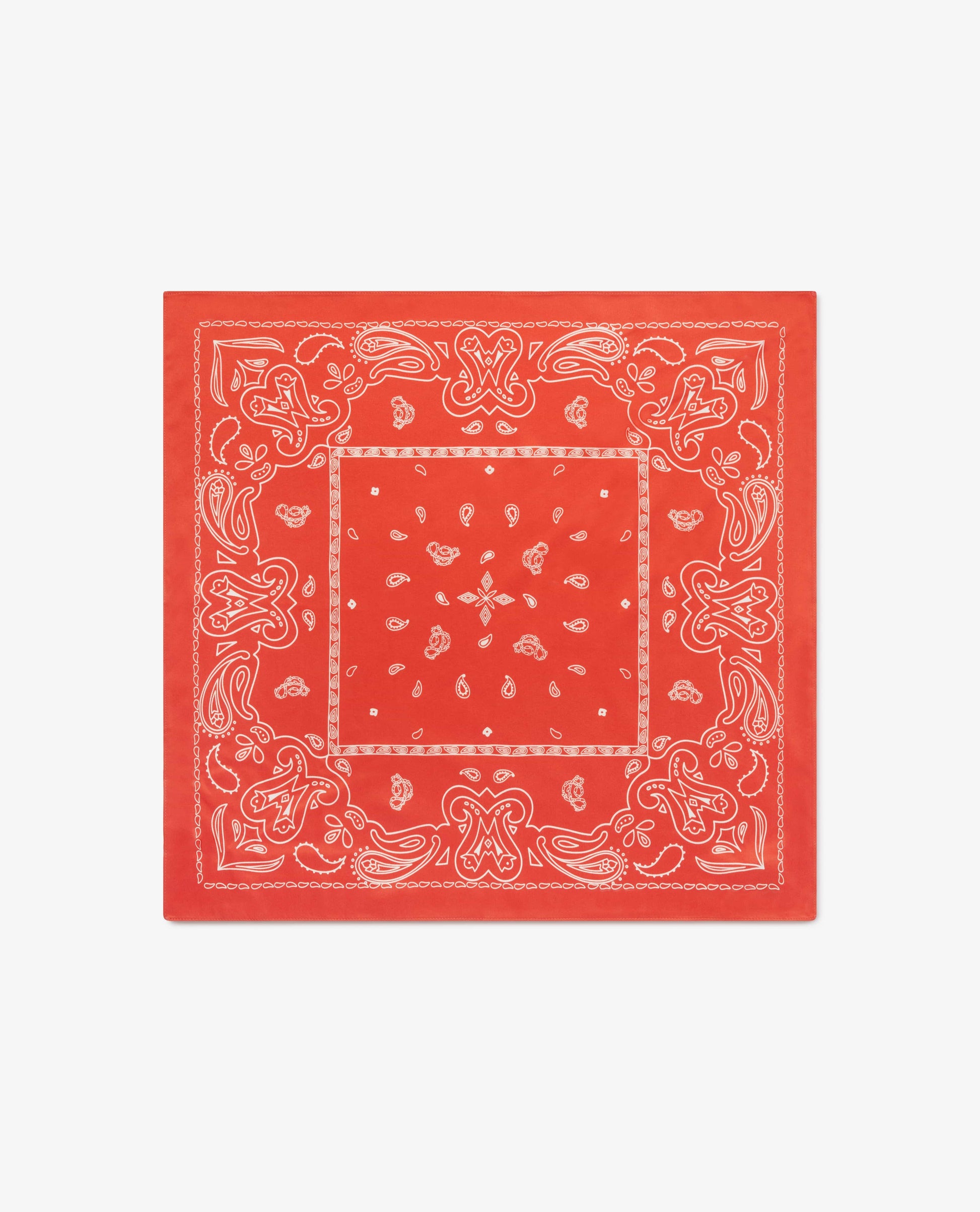 Silk Bandana - Citrus Red