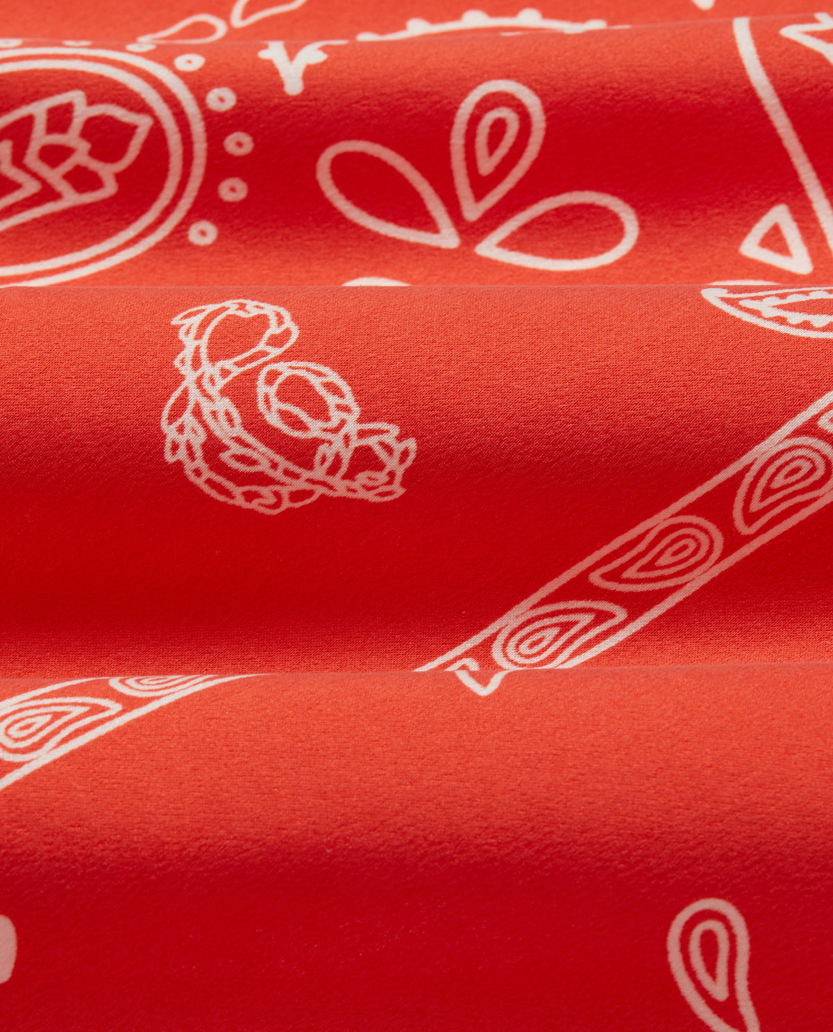 Silk Bandana - Citrus Red
