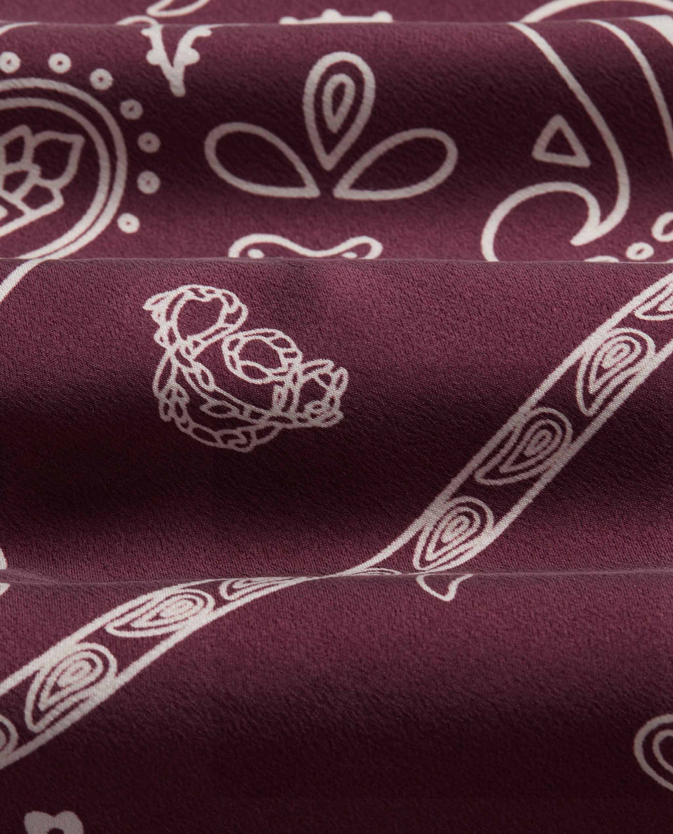 Silk Bandana - Plum