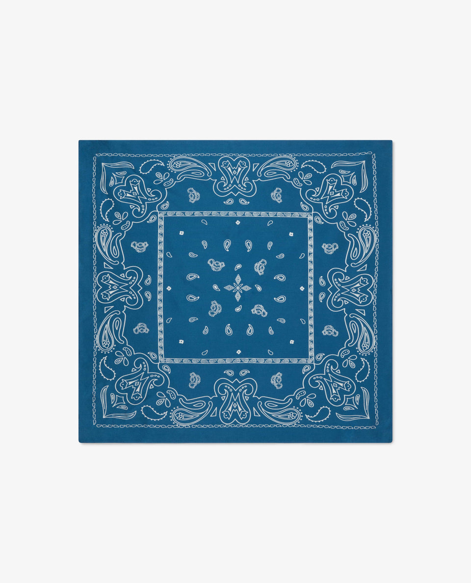 Silk Bandana - Ocean Blue
