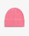 Pink - Cashmere Merino Ribbed Knit Beanie & Finest Cashmere Scarf Bundle