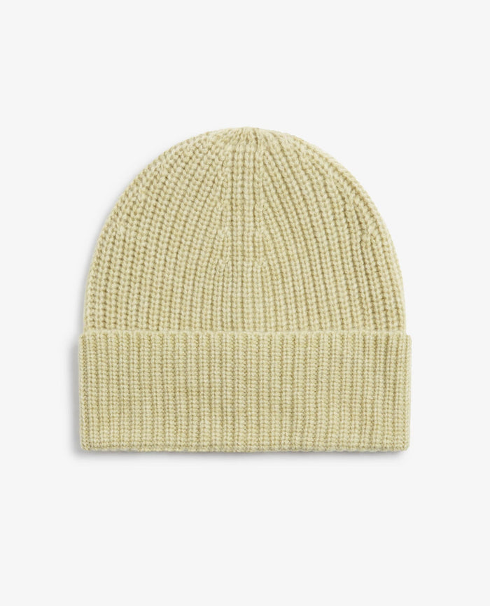 Lichen - Men's Cashmere Merino Ribbed Knit Beanie