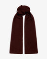 Oxblood - Cashmere Merino Ribbed Knit Beanie & Finest Cashmere Scarf Bundle