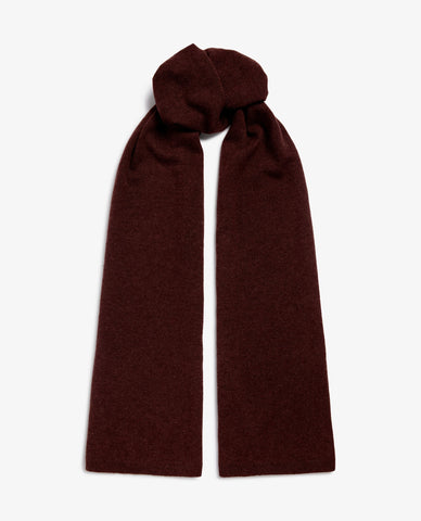 MOONCASTLE CASHMERE SCARF ブラウン Mooncastle FW25 Short scarf in brown cashmere – No Man Walks
