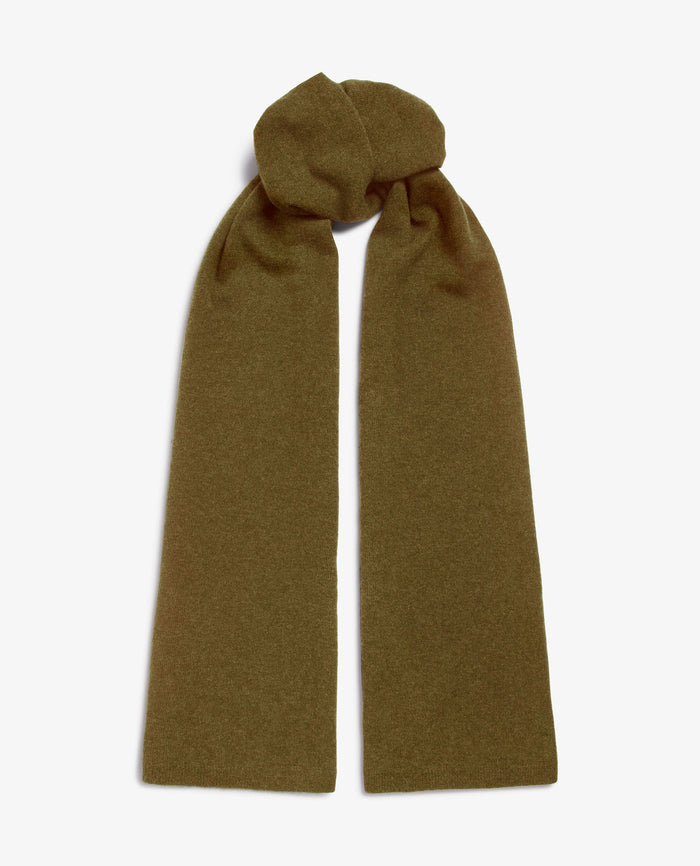 Merino Cashmere Ribbed Knit Beanie & Finest Cashmere Scarf Bundle