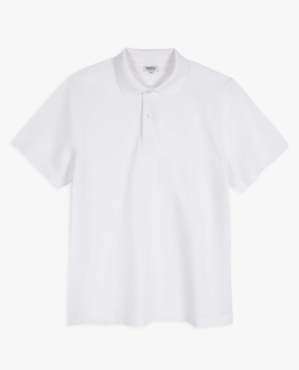 Pique Polo Shirt - White