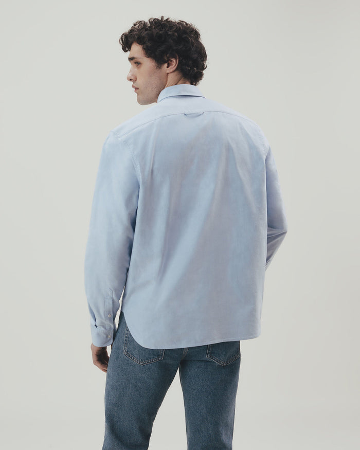 Men's Long Sleeved Cotton Oxford Shirt
