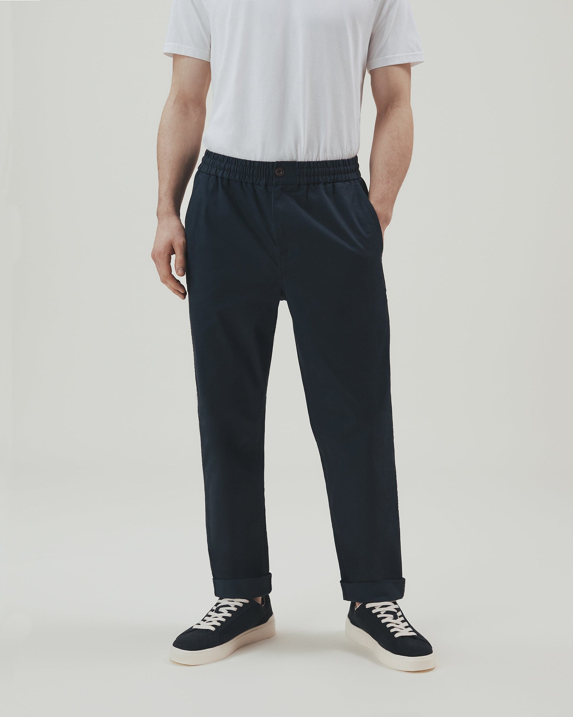 Men's All Rounder Cotton Trousers - Navy