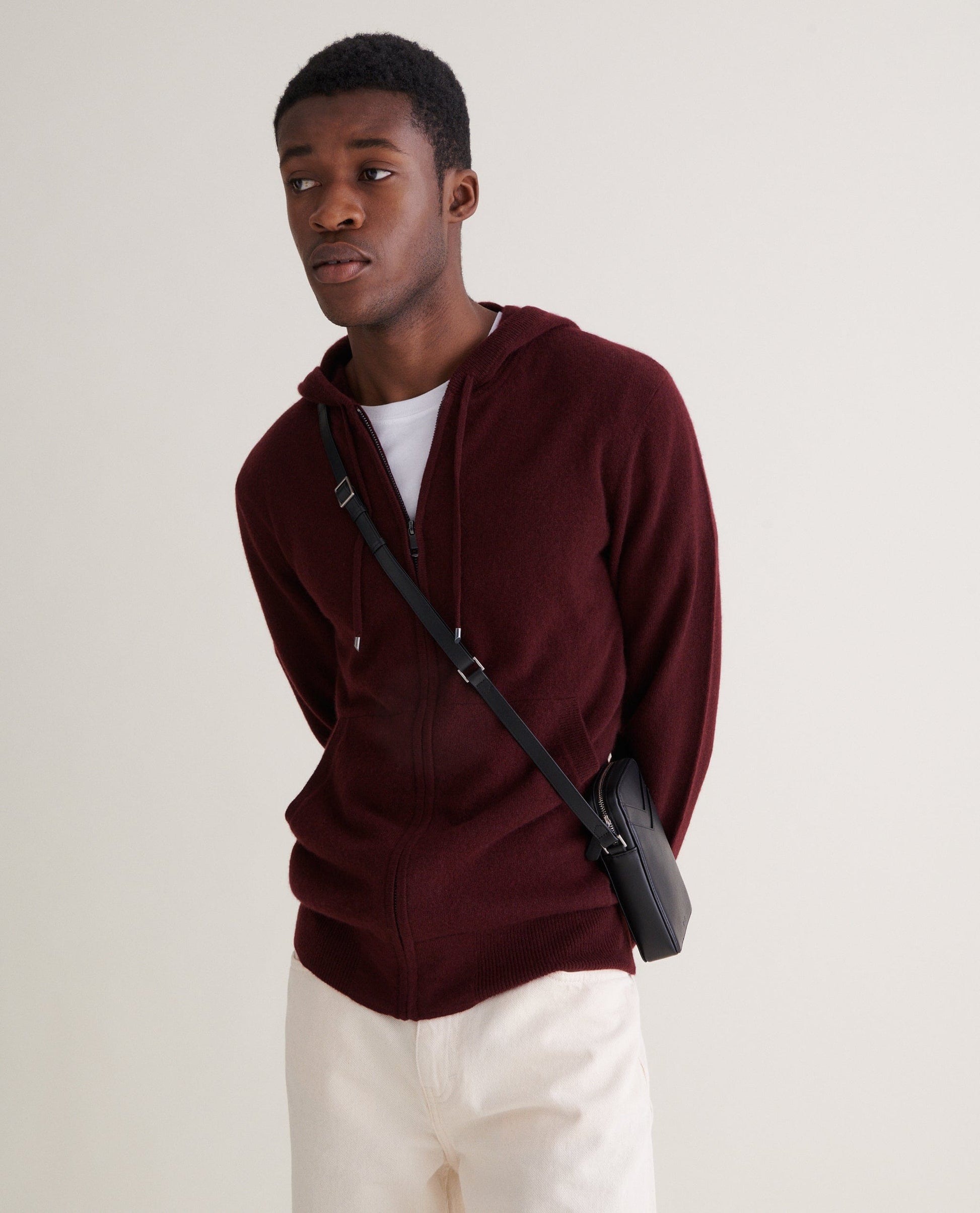 Men's Finest Cashmere Full Zip Hoodie