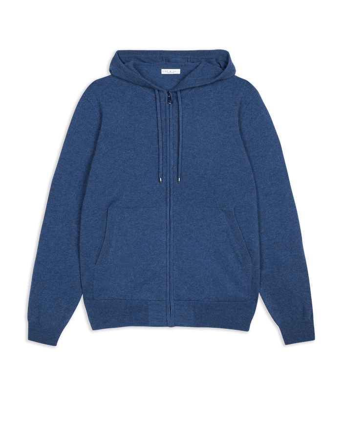 Men's Finest Cashmere Full-Zip Hoodie