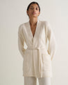 Buttermilk - Women's Cashmere Merino Belted Cardigan