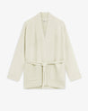 Buttermilk - Women's Cashmere Merino Belted Cardigan