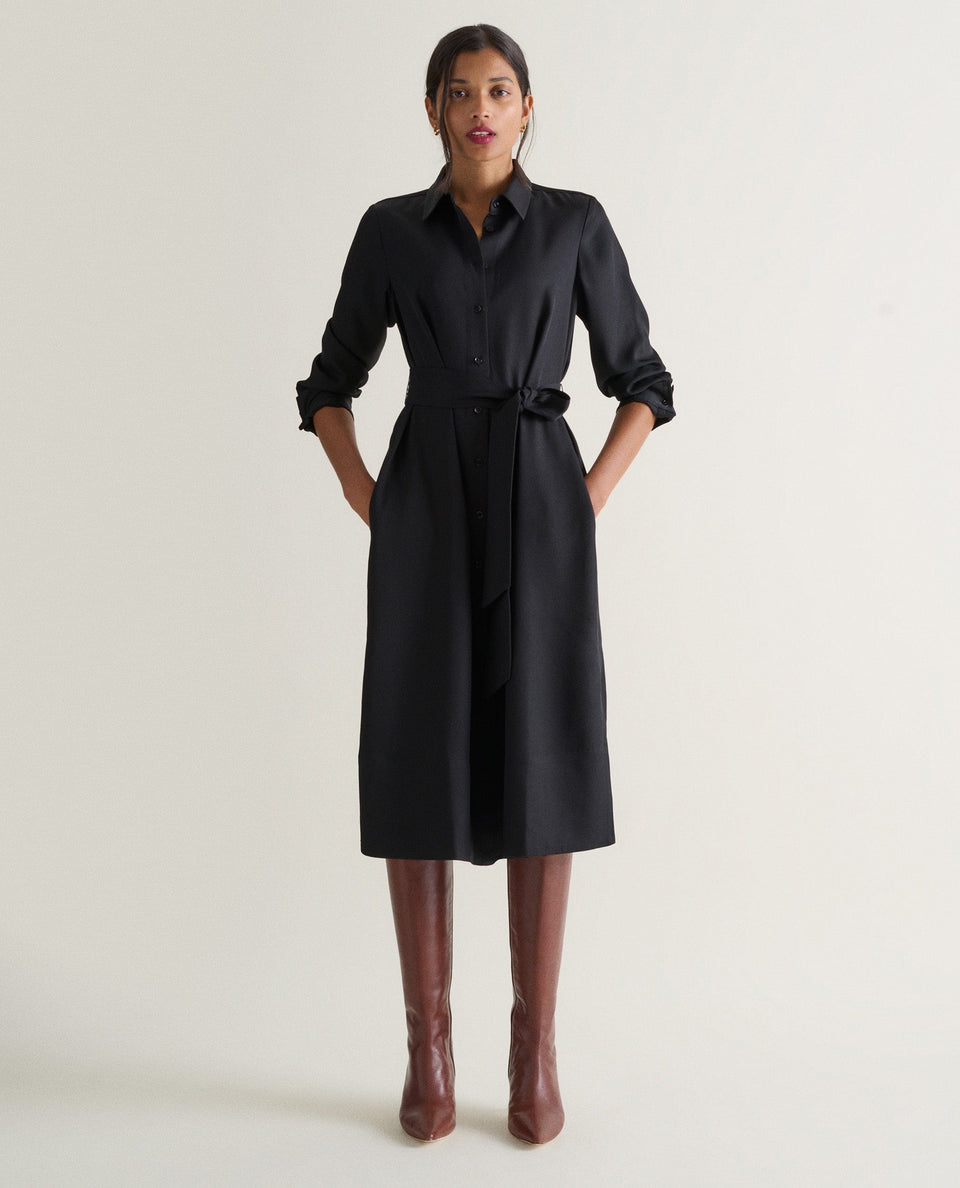 Women's NAIA™ Shirt Dress - Black