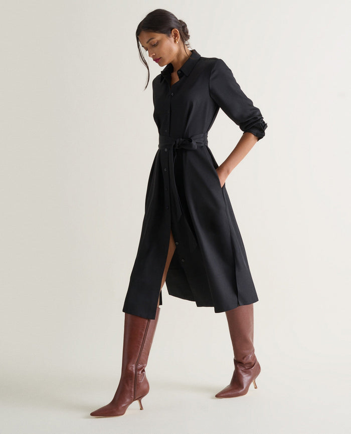 Black - Women's NAIA™ Shirt Dress