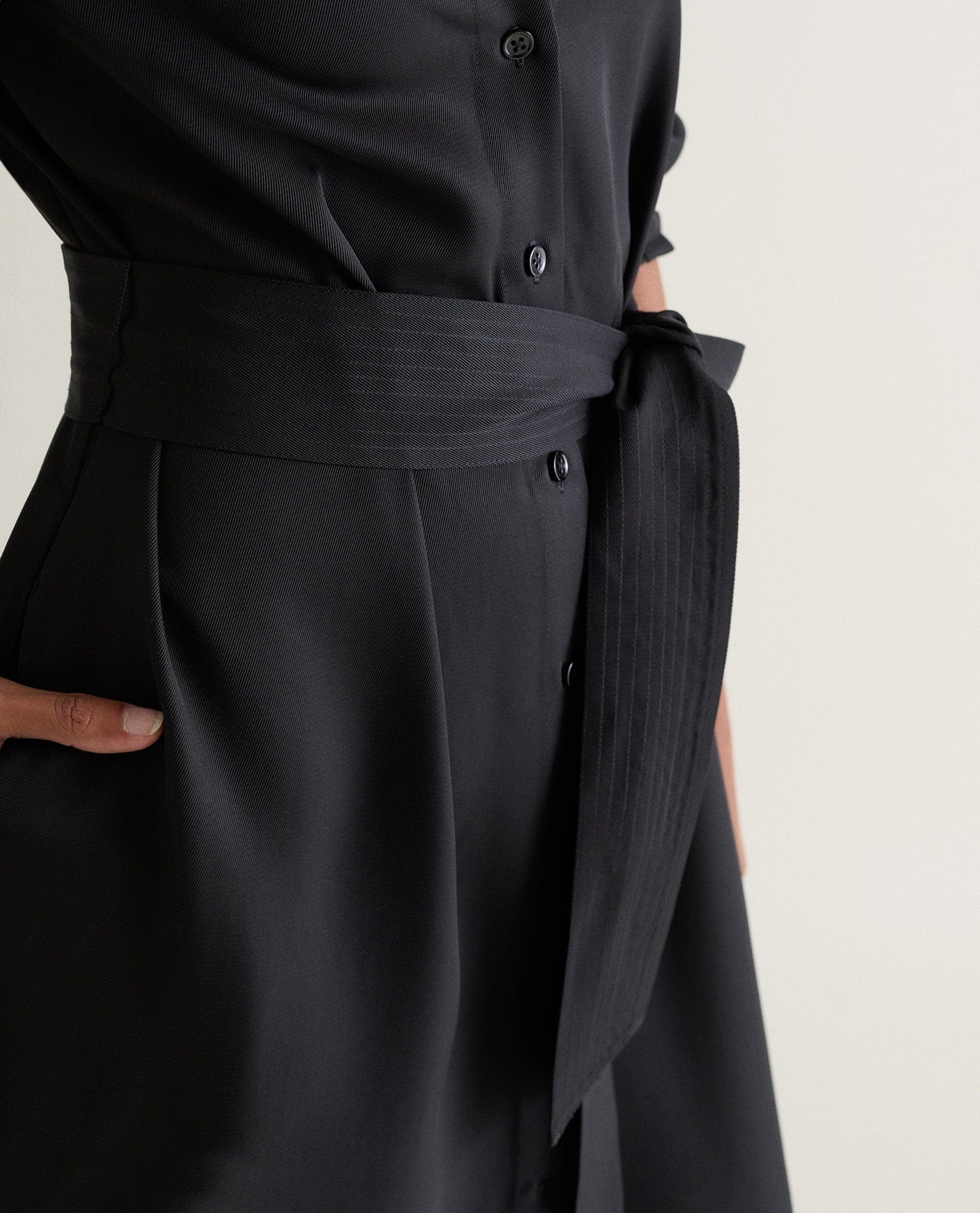 Women's NAIA™ Shirt Dress - Black