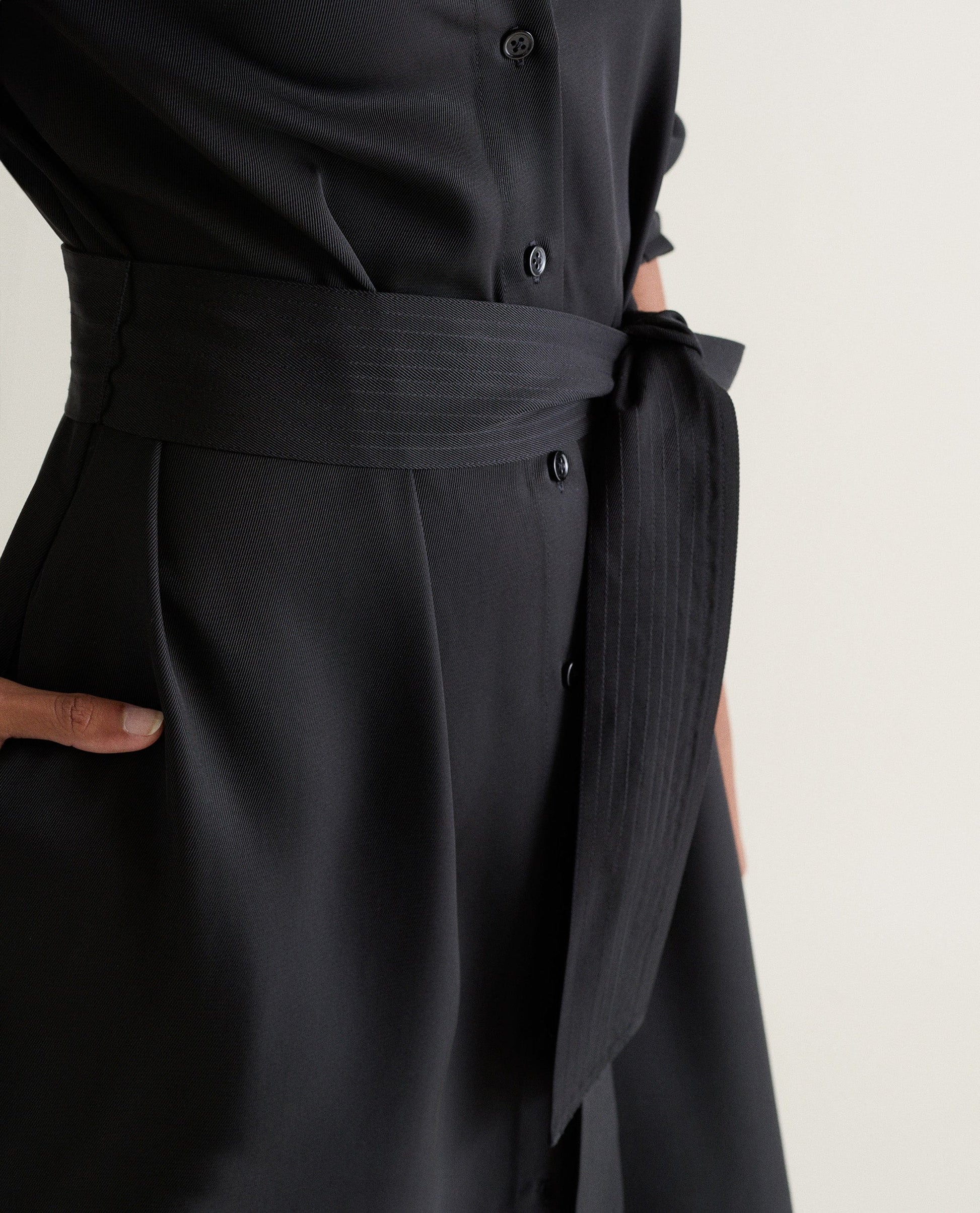 Women's NAIA™ Shirt Dress - Black