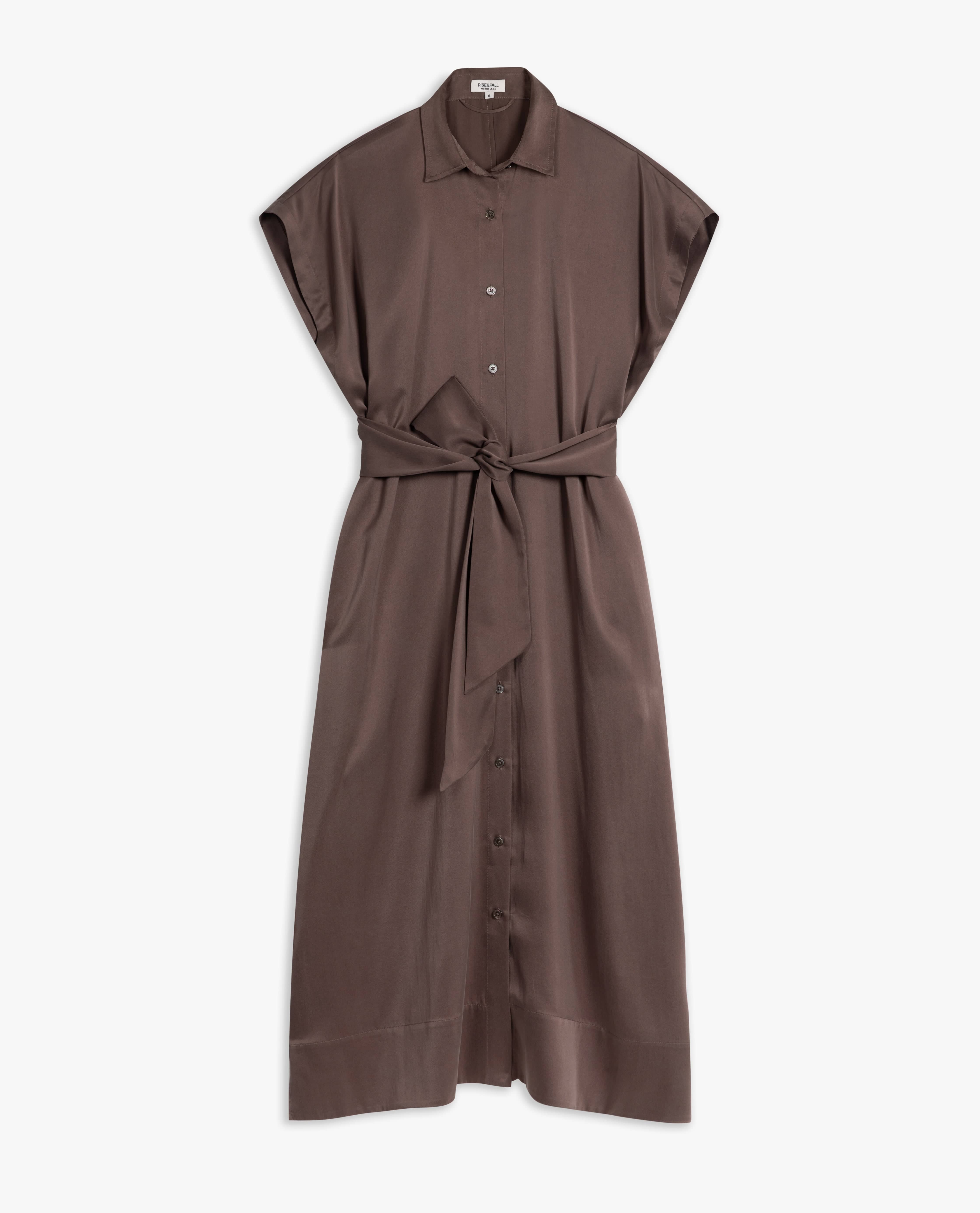 Women s Easy Silk Shirt Dress Rise Fall