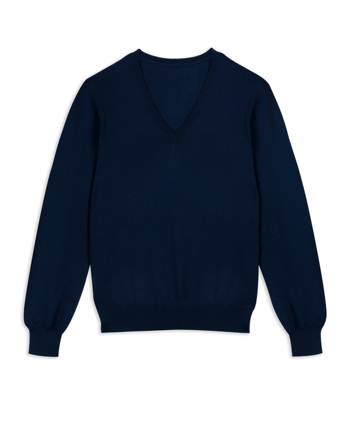 Merino wool v neck 2025 sweater women's