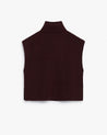 Oxblood - Women's Cashmere Merino Roll Neck Tabard