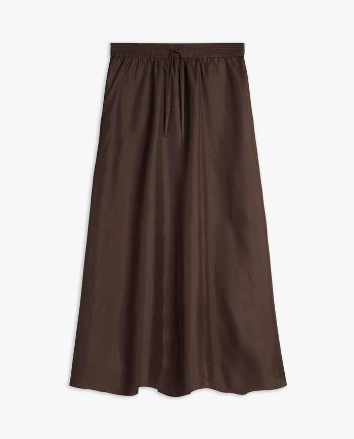 Women's Easy-Silk Midi Skirt