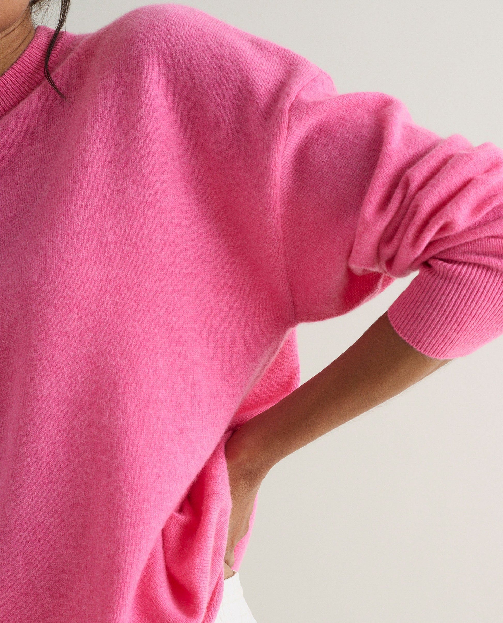 Women's Finest Cashmere Sweatshirt - Pink