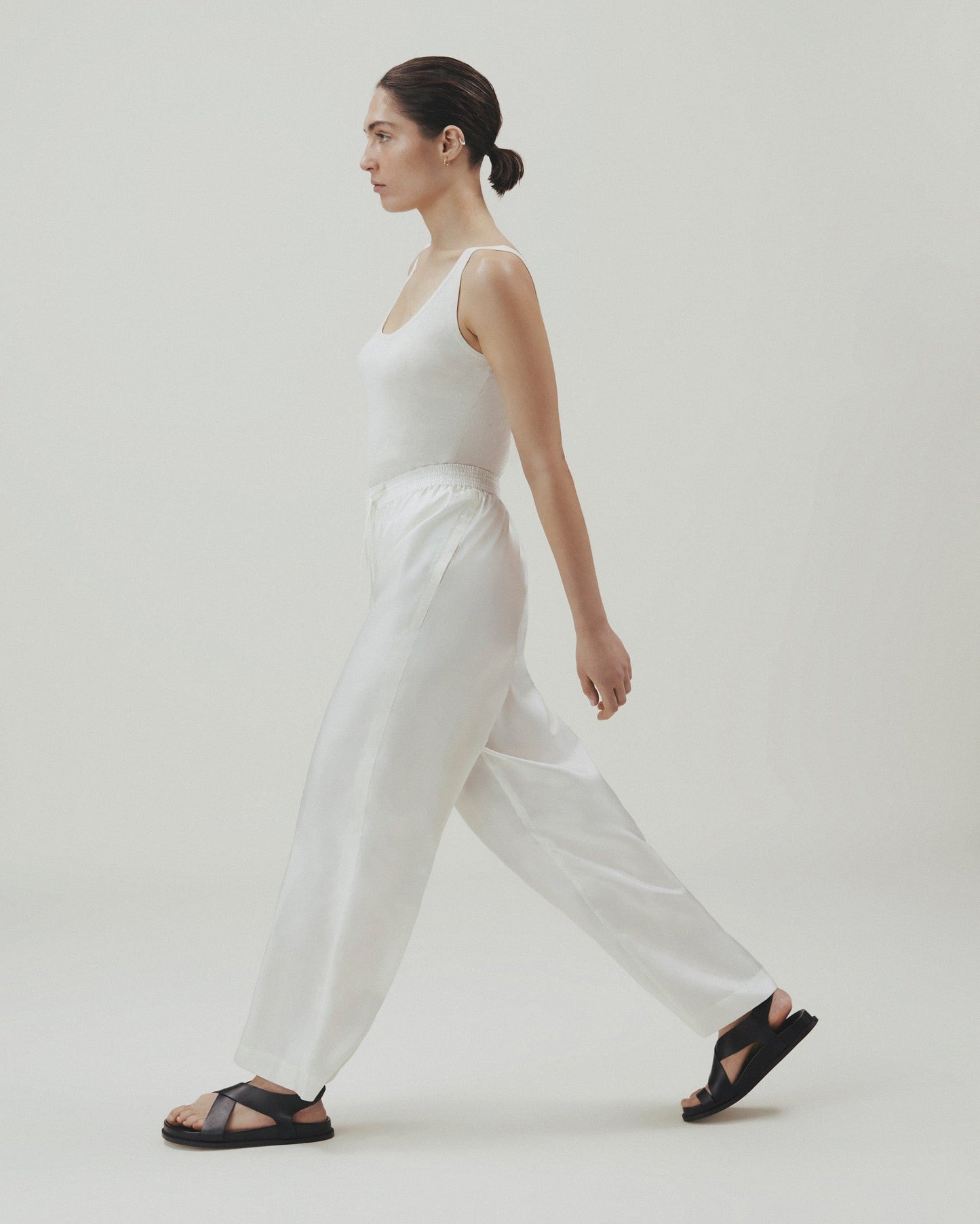 Women's Easy-Silk Wide-Leg Trouser - Buttermilk