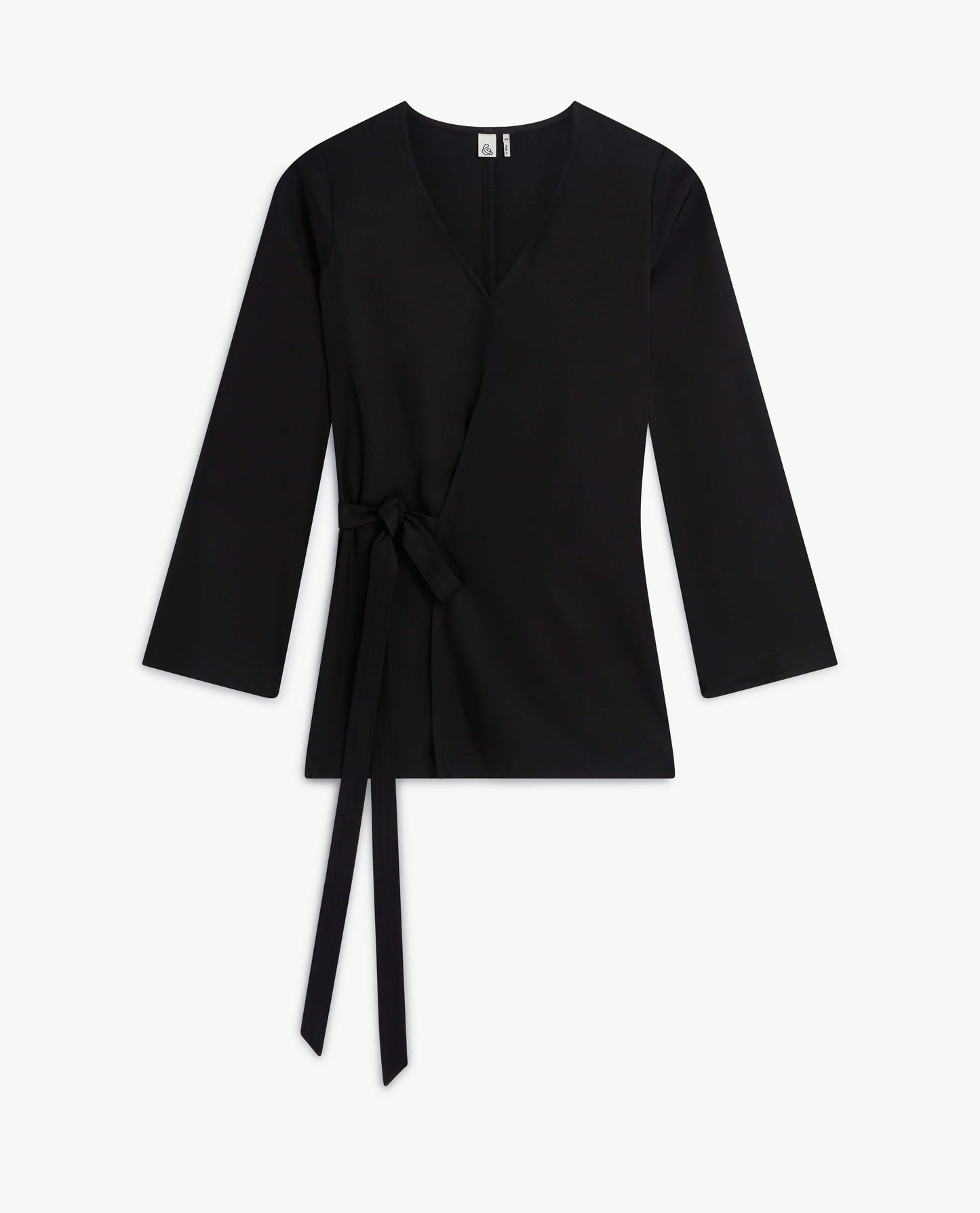 Women's NAIA™ Draped Wrap Top - Black