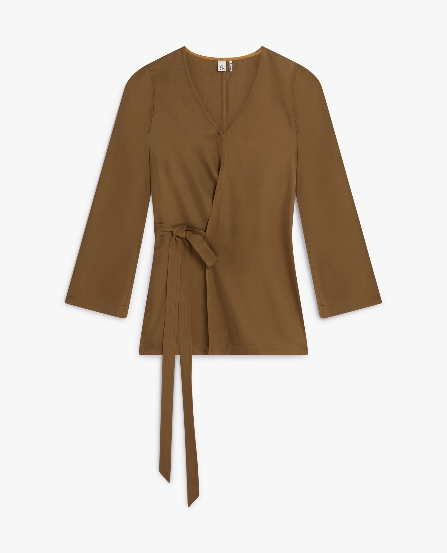 Women's NAIA™ Draped Wrap Top - Golden Olive