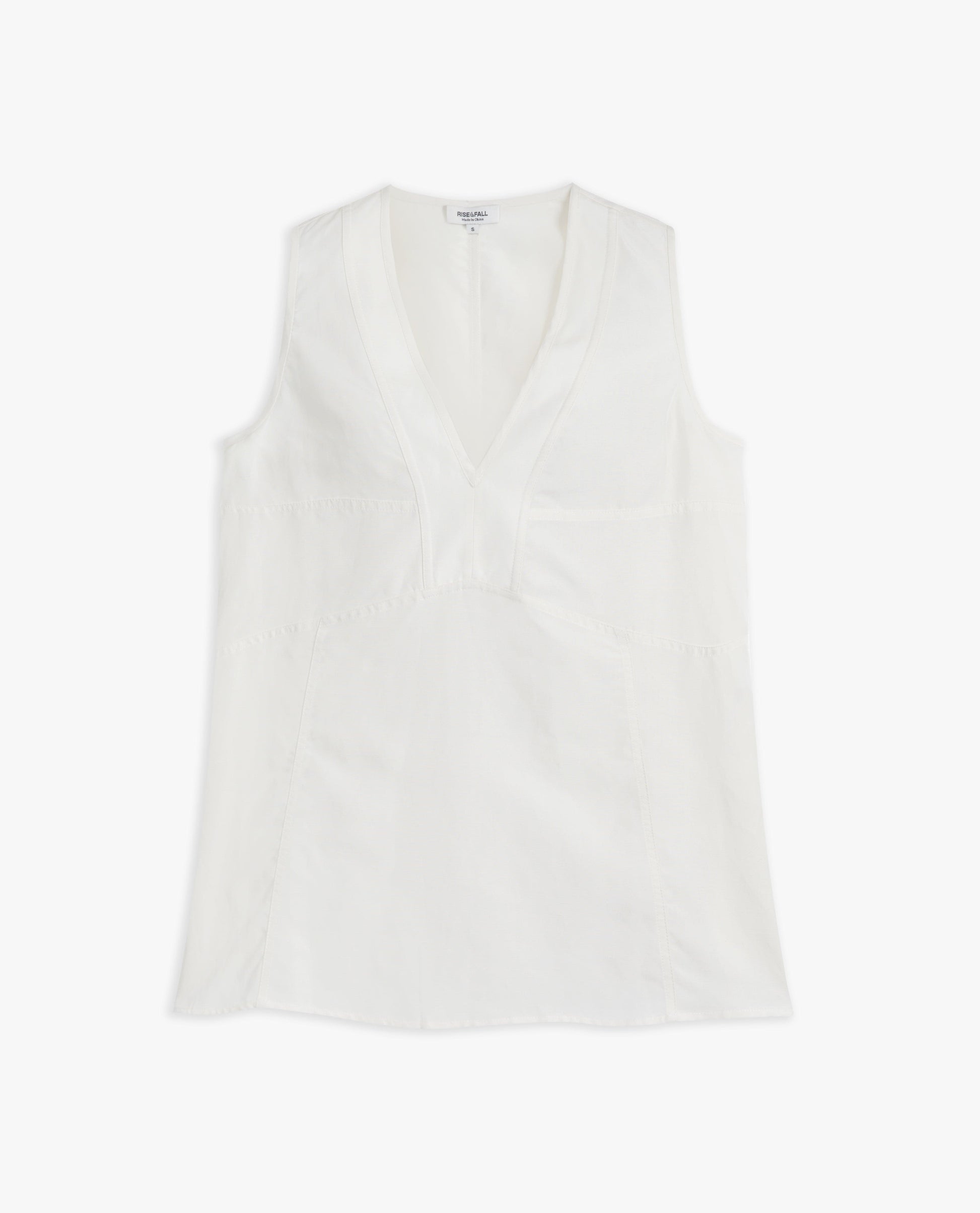 Women's Future-Linen V Neck Tunic Top - Buttermilk