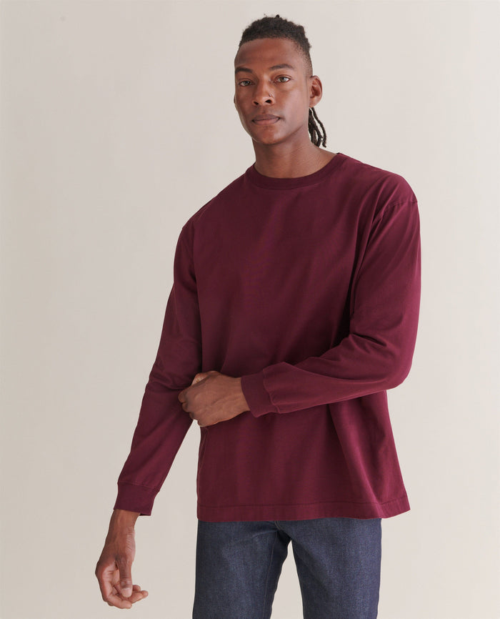 Maroon full sleeve t hotsell shirt mens