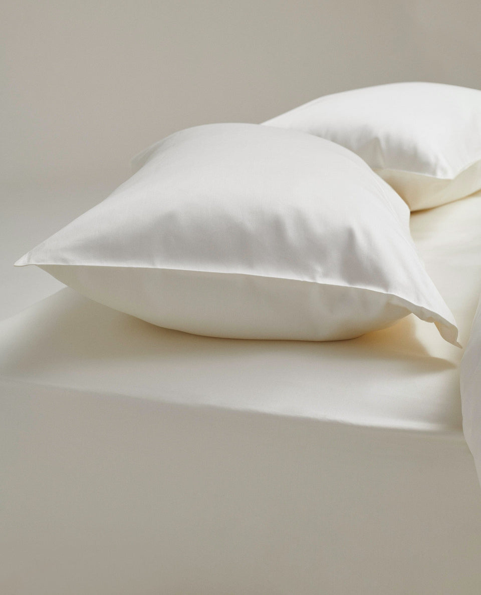 The Crisp & Cool Organic Pillowcase Bundle, Set Of 4 - Buttermilk